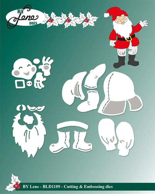 By Lene dies Santo Claus Skæg 2,6x3,6cm